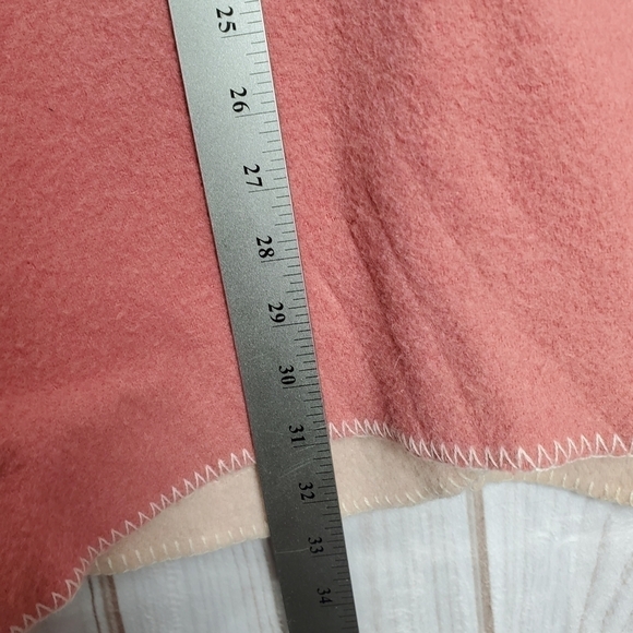 Boutique Europa Wool Blend Pink Warm Winter Hooded Jacket Coat Size Medium - Picture 7 of 9